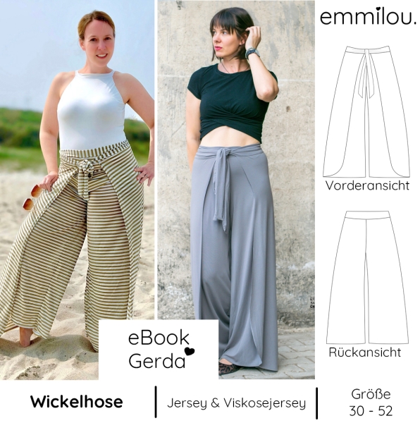 eBook Wickelhose "Gerda" Größe 30-52 Schnittmuster & Nähanleitung